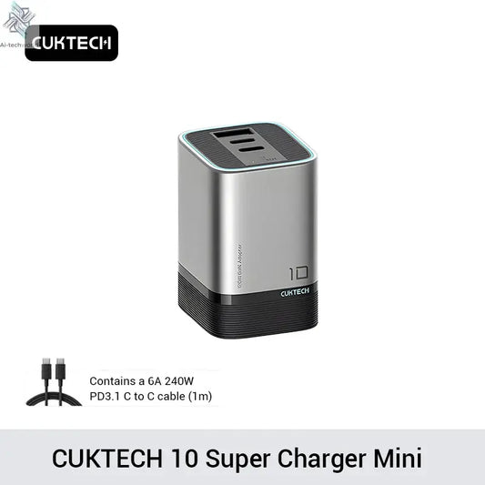 CUKTECH No.10 GaN Charger Mini 120W 3 Ports USB-C Charger Ai-TechWorld 