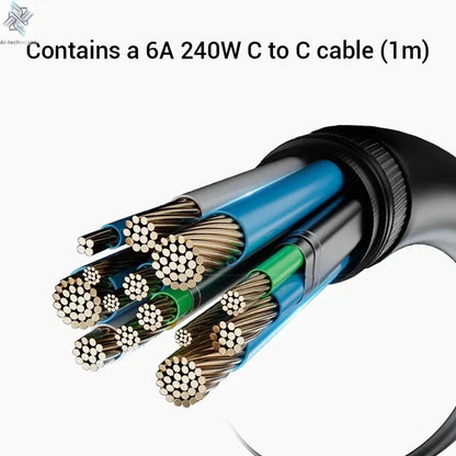 CUKTECH No.10 GaN Charger Mini 120W 3 Ports USB-C Charger Ai-TechWorld 