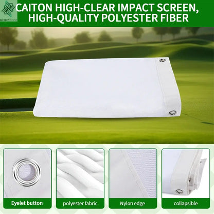 Caiton Golf Impact Screen - Silent HD, Tear-Resistant, Indoor & Outdoor Swing Training, Easy Setup, Anti-Strike, Various Sizes - Ai-TechWorld