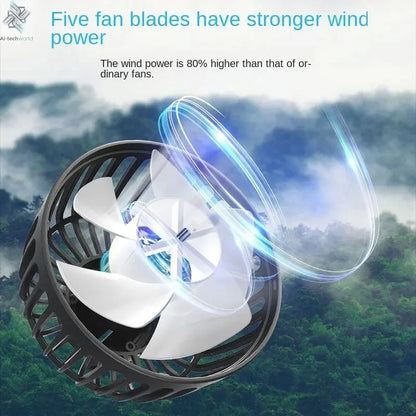 Car Fan 3-speed Car Seat Back Cooling Fan USB Charge Dual Head Fan 360 Degree Rotation Neck Cooler for Summer Car Accessories Ai-TechWorld