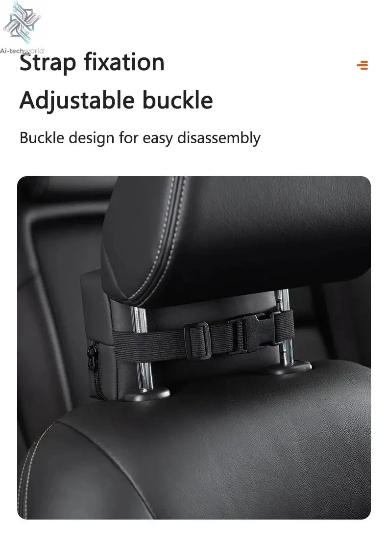 Car Interior Tissue Bag Seat Back Tissue Storage Box Holder Accessories For Tesla Model 3 Model S X Model Y Roadster SpaceX Ai-TechWorld 