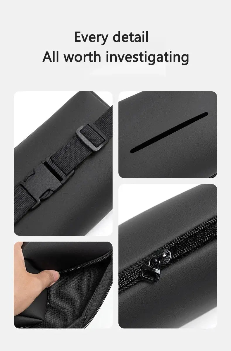 Car Interior Tissue Bag Seat Back Tissue Storage Box Holder Accessories For Tesla Model 3 Model S X Model Y Roadster SpaceX Ai-TechWorld 