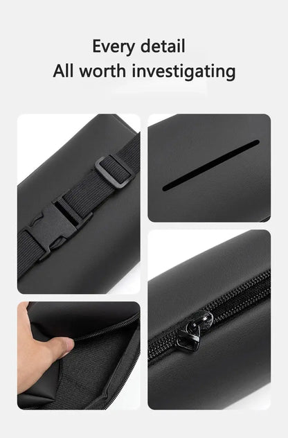 Car Interior Tissue Bag Seat Back Tissue Storage Box Holder Accessories For Tesla Model 3 Model S X Model Y Roadster SpaceX Ai-TechWorld 