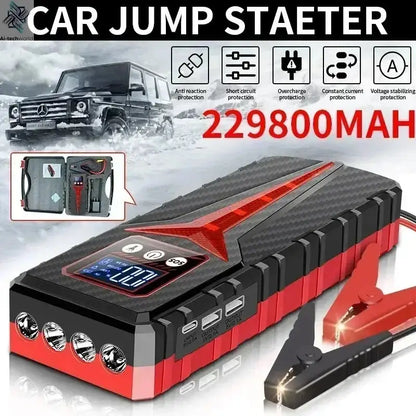 Car Jump Starter 8000A Battery Charger 298000mAh Emergency Power Bank Booster for 12V Gas and Diesel Vehicles Ai-TechWorld 