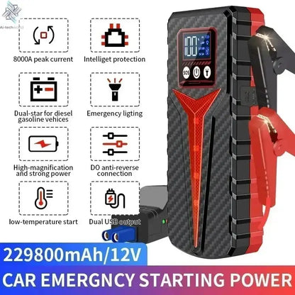 Car Jump Starter 8000A Battery Charger 298000mAh Emergency Power Bank Booster for 12V Gas and Diesel Vehicles Ai-TechWorld 