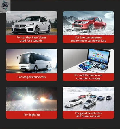 Car Jump Starter 8000A Battery Charger 298000mAh Emergency Power Bank Booster for 12V Gas and Diesel Vehicles Ai-TechWorld 