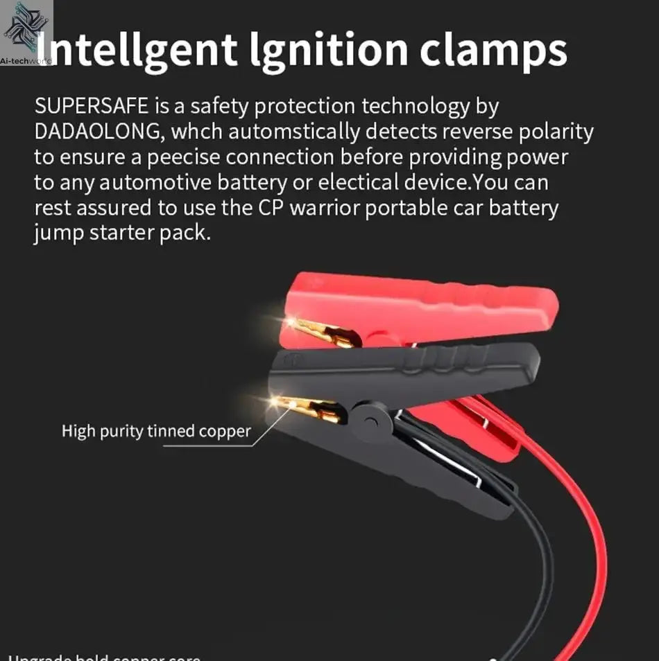 Car Jump Starter 8000A Battery Charger 298000mAh Emergency Power Bank Booster for 12V Gas and Diesel Vehicles Ai-TechWorld 