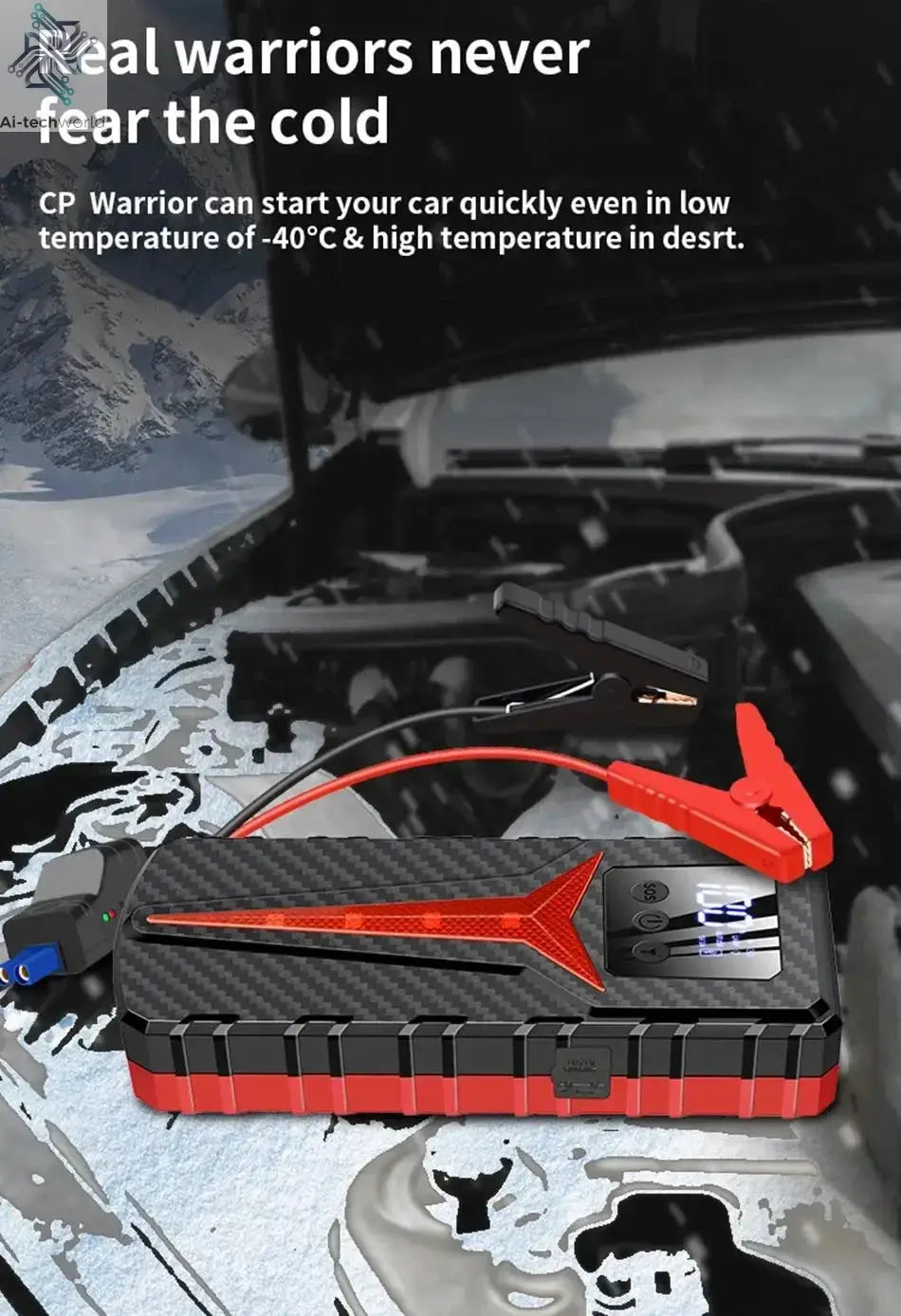 Car Jump Starter 8000A Battery Charger 298000mAh Emergency Power Bank Booster for 12V Gas and Diesel Vehicles Ai-TechWorld 