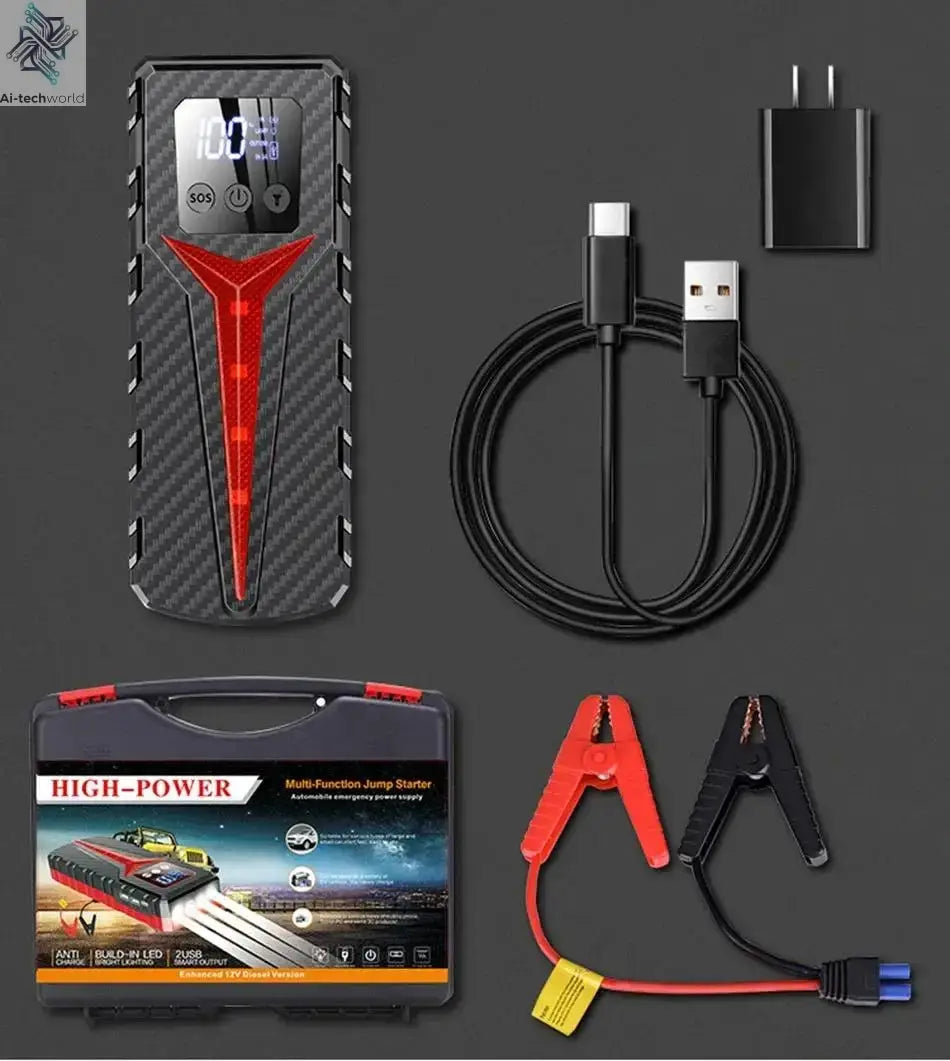 Car Jump Starter 8000A Battery Charger 298000mAh Emergency Power Bank Booster for 12V Gas and Diesel Vehicles Ai-TechWorld 