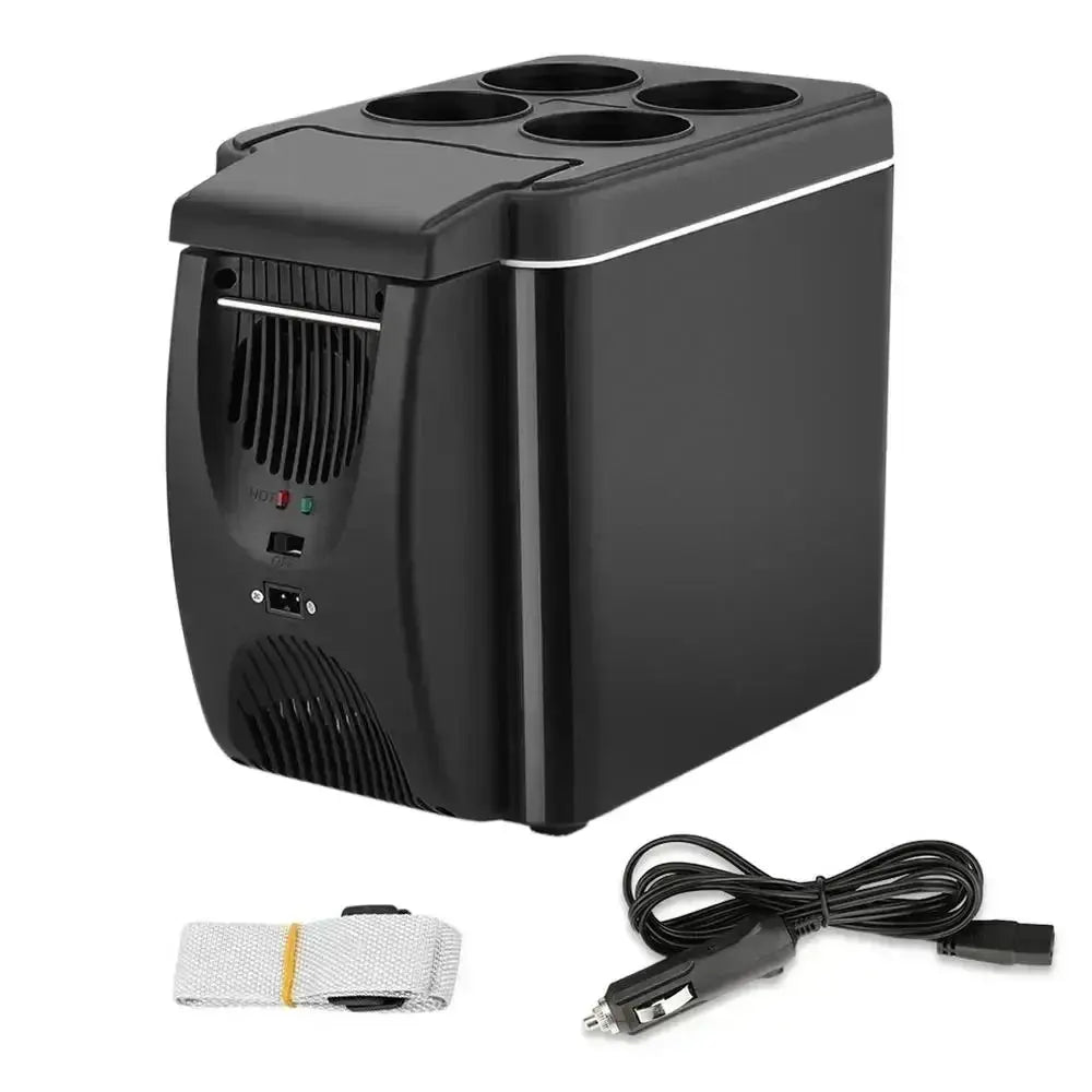 Car Refrigerator Mini Fridge Portable Freezer 12V DC Refrigerator Plug In Cooler Refrige 6L Thermoelectric Cooler For Fruits - Ai - TechWorld