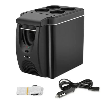 Car Refrigerator Mini Fridge Portable Freezer 12V DC Refrigerator Plug In Cooler Refrige 6L Thermoelectric Cooler For Fruits - Ai - TechWorld