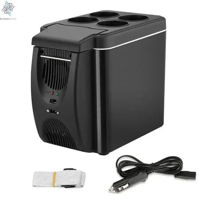 Car Refrigerator Mini Fridge Portable Freezer 12V DC Refrigerator Plug In Cooler Refrige 6L Thermoelectric Cooler For Fruits - Ai - TechWorld