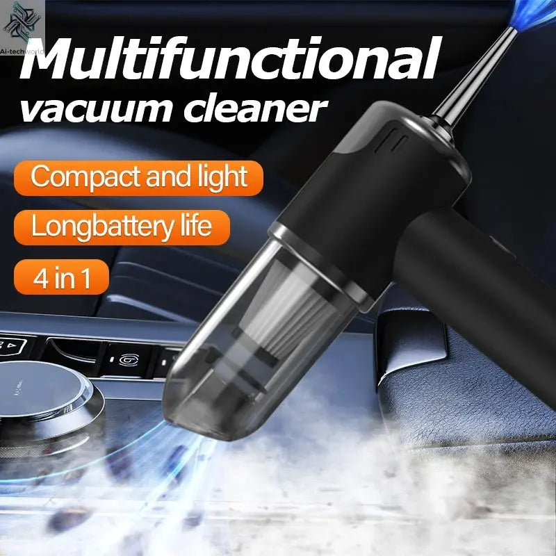 Car and home dual-purpose cordless vacuum cleaner, 3-in-1 rechargeable powerful handheld vacuum cleaner, 2000*2 battery Ai-TechWorld 