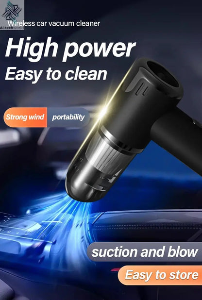 Car and home dual-purpose cordless vacuum cleaner, 3-in-1 rechargeable powerful handheld vacuum cleaner, 2000*2 battery Ai-TechWorld 