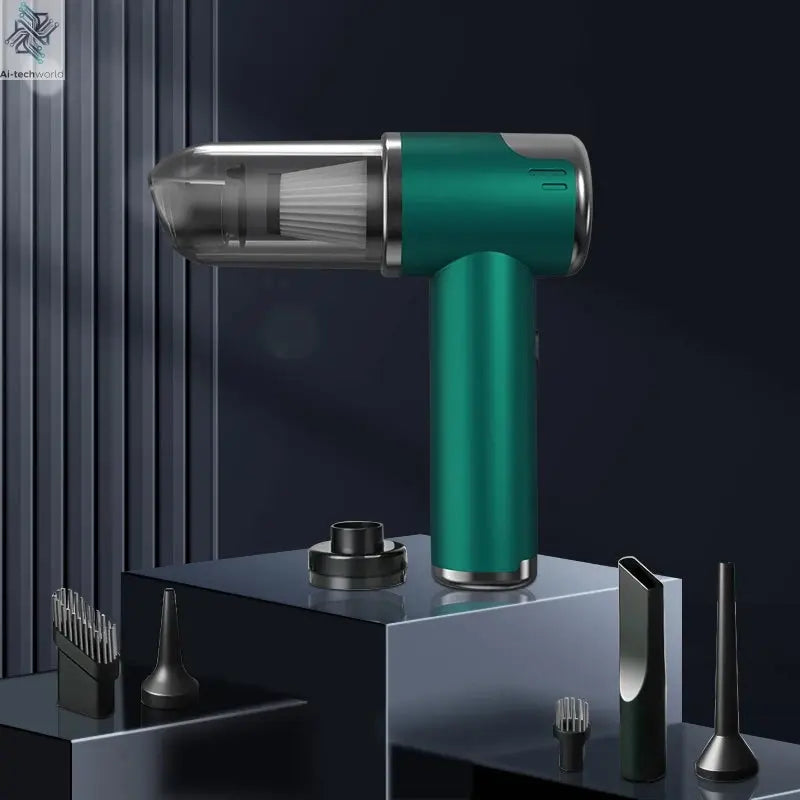 Car and home dual-purpose cordless vacuum cleaner, 3-in-1 rechargeable powerful handheld vacuum cleaner, 2000*2 battery Ai-TechWorld 