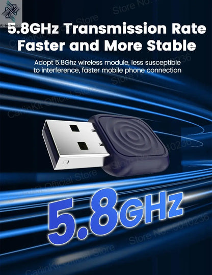 CarlinKit 5.0 Mini Ultra Wireless Adapter Wireless CarPlay Android Auto For OEM Car Plug and Play WiFi Bluetooth Auto Connection Ai-TechWorld 