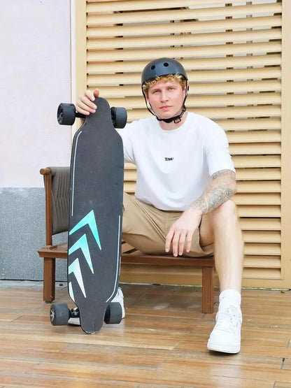 Caroma 38" Electric Skateboard with Remote Control, 1200W Brushless Motor, 28 MPH Top Speed, 300 lbs Max Load, Safety Glow Paper Ai-TechWorld 