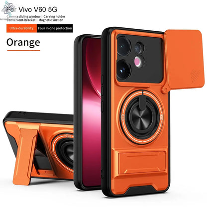 Case For Vivo V60 S30 T4 Pro Armored hard shell 360°rotating magnetic ring holder phone case protective cover For V60 S30 T4 Pro Ai-TechWorld 