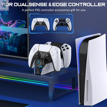Charger For Sony Play Station Playstation PS 5 PS5 Controller Control Dualsense Stand Accessories Gamepad Support Command Holder Ai-TechWorld 