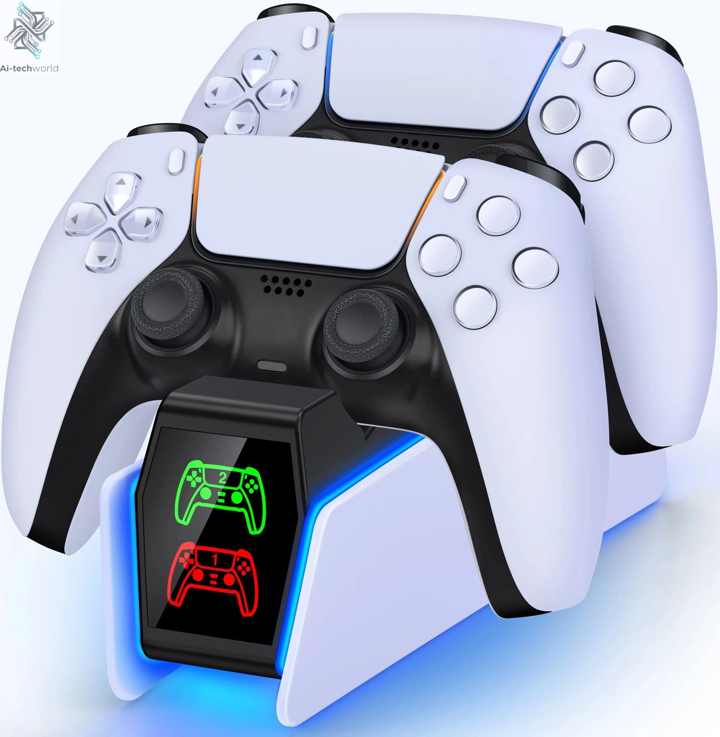 Charger For Sony Play Station Playstation PS 5 PS5 Controller Control Dualsense Stand Accessories Gamepad Support Command Holder Ai-TechWorld 