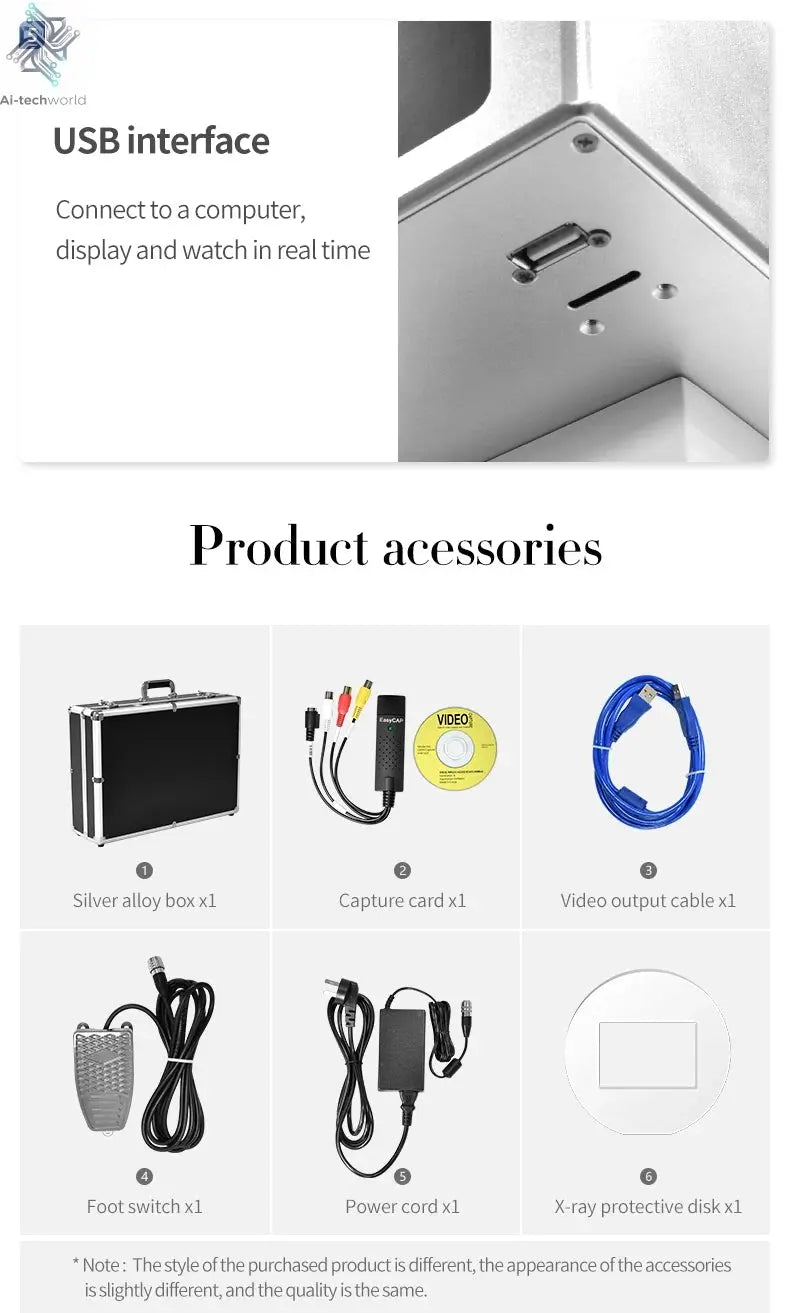 Cheapest Low Dose Portable X-ray Machine Handheld  Foot Fluoroscopy Machine Price for Sale Ai-TechWorld 