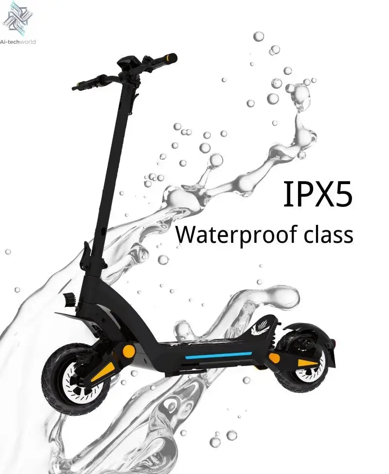 China DT06 Dual Motor Powerful Adults Scooter 11inch 1900w 3800w 50-80km 60v 18.2A 23.4A All Terrain Electric Scooter Ai-TechWorld 