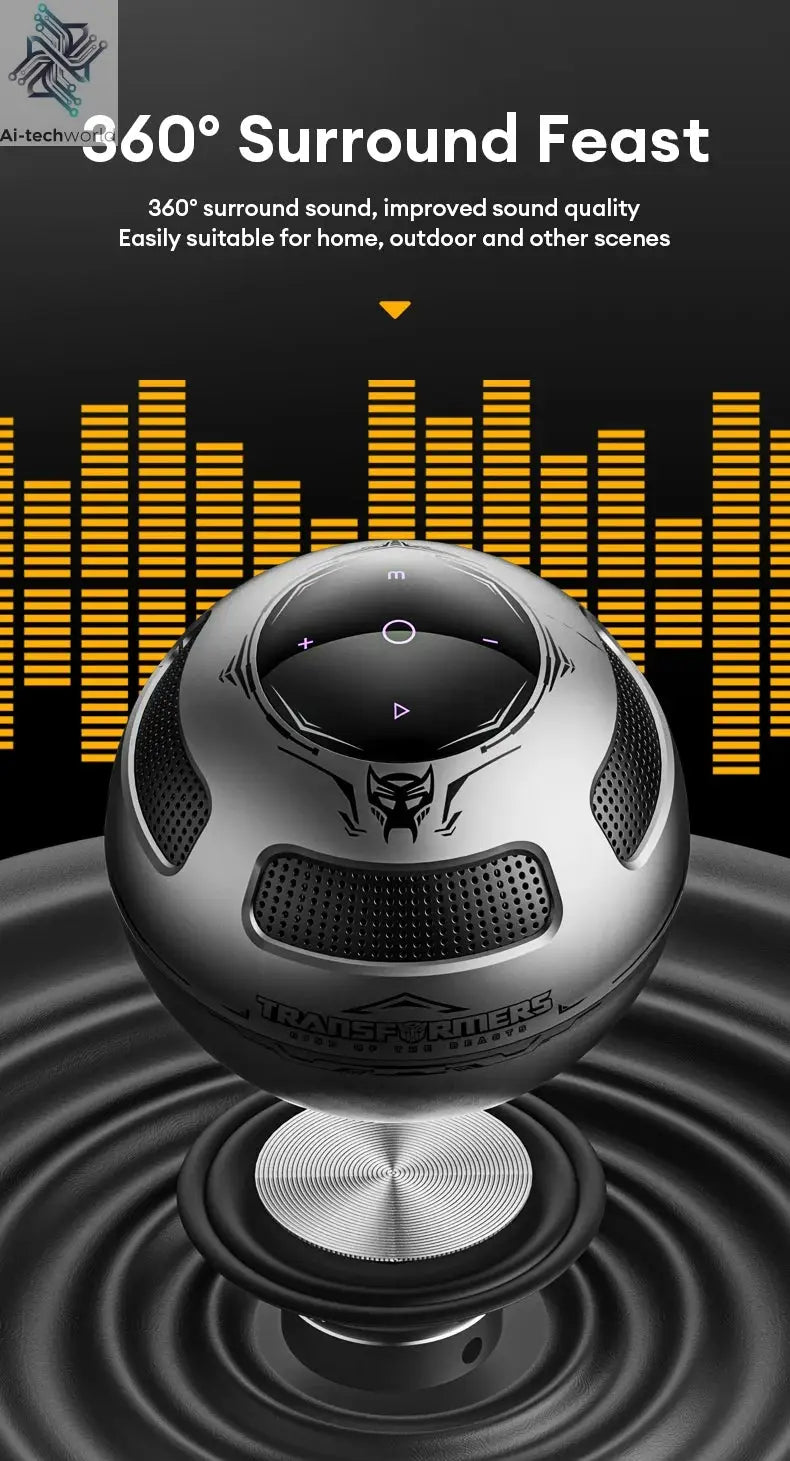 Choice TRANSFORMERS TF-Y17 Portable Loudspeaker Long Endurance Wireless Bluetooth Speaker Stereo Sound Multifunctional Sound box Ai-TechWorld 