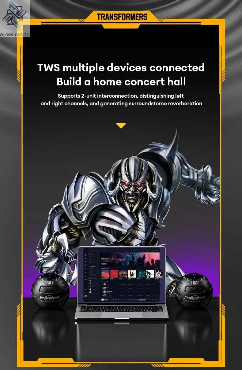 Choice TRANSFORMERS TF-Y17 Portable Loudspeaker Long Endurance Wireless Bluetooth Speaker Stereo Sound Multifunctional Sound box Ai-TechWorld 
