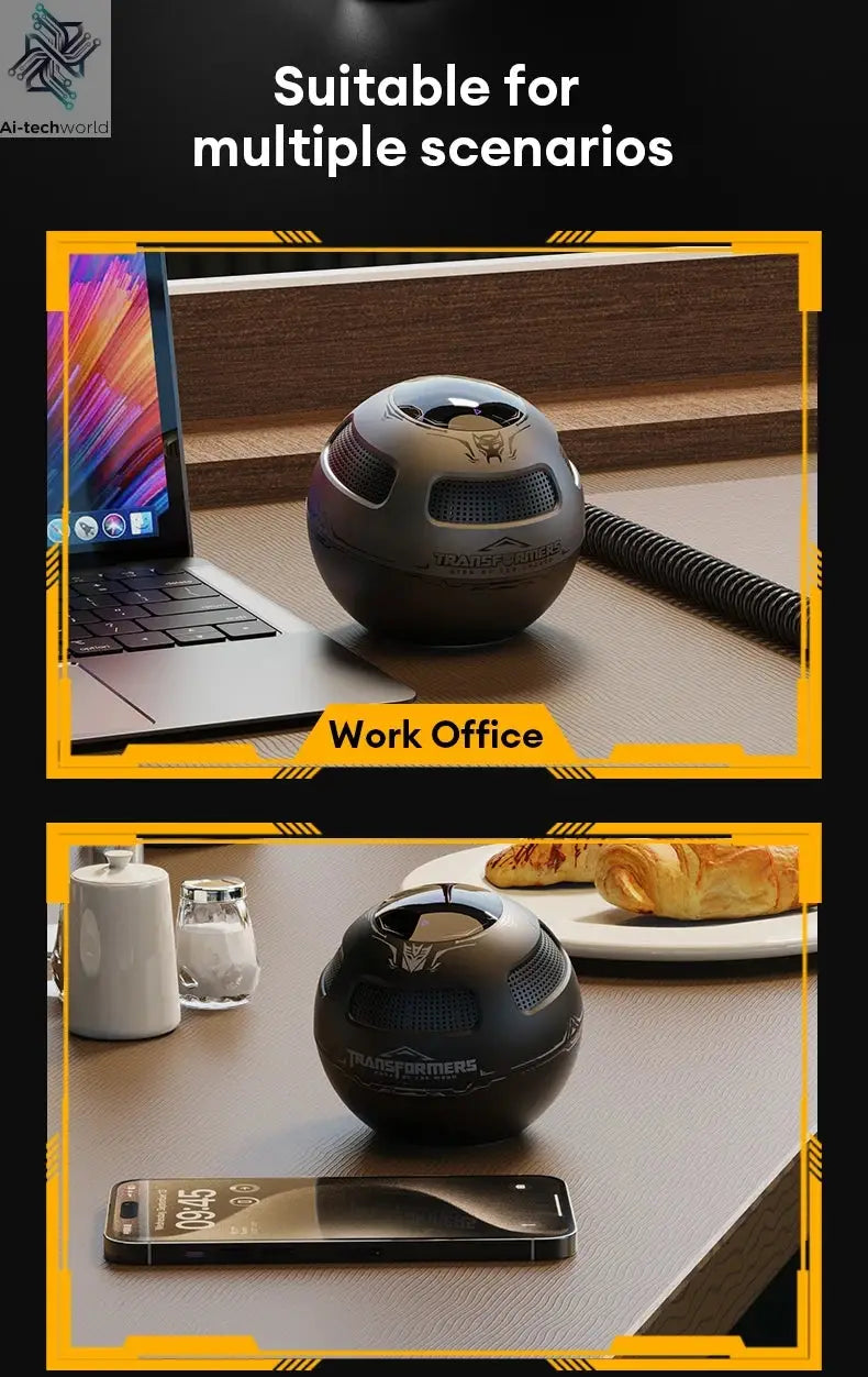 Choice TRANSFORMERS TF-Y17 Portable Loudspeaker Long Endurance Wireless Bluetooth Speaker Stereo Sound Multifunctional Sound box Ai-TechWorld 