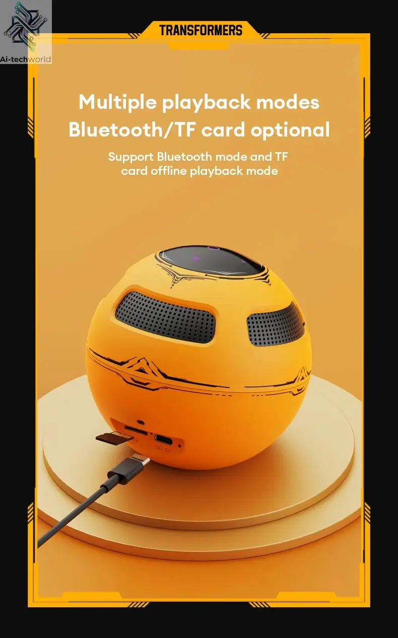 Choice TRANSFORMERS TF-Y17 Portable Loudspeaker Long Endurance Wireless Bluetooth Speaker Stereo Sound Multifunctional Sound box Ai-TechWorld 