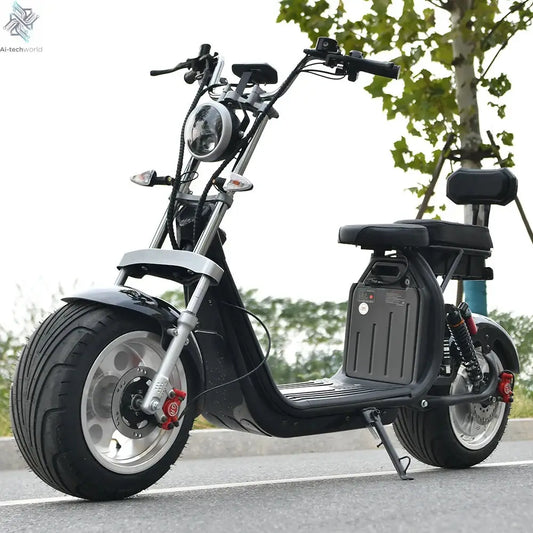 Citycoco Electric Scooter 4000W Powerful Motor Max Speed 60-70KM/H 60V25AH Battery Charging Mileage 40-60KM Max Load 250KG - Ai-TechWorld