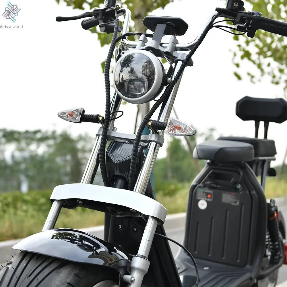 Citycoco Electric Scooter 4000W Powerful Motor Max Speed 60-70KM/H 60V25AH Battery Charging Mileage 40-60KM Max Load 250KG - Ai-TechWorld