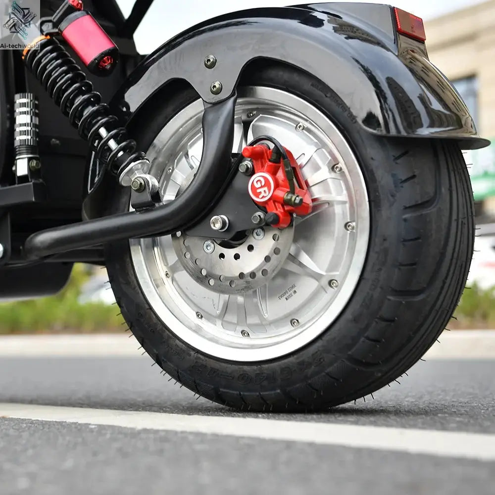 Citycoco Electric Scooter 4000W Powerful Motor Max Speed 60-70KM/H 60V25AH Battery Charging Mileage 40-60KM Max Load 250KG - Ai-TechWorld