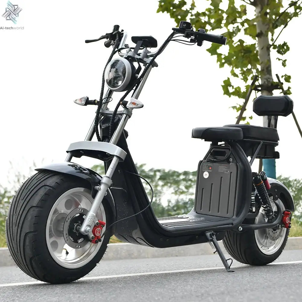 Citycoco Electric Scooter 4000W Powerful Motor Max Speed 60-70KM/H 60V25AH Battery Charging Mileage 40-60KM Max Load 250KG - Ai-TechWorld