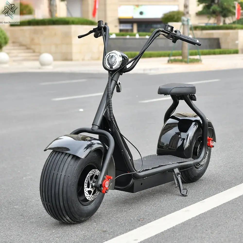 Citycoco Electric Scooter 4000W Powerful Motor Max Speed 60-70KM/H 60V25AH Battery Charging Mileage 40-60KM Max Load 250KG - Ai-TechWorld