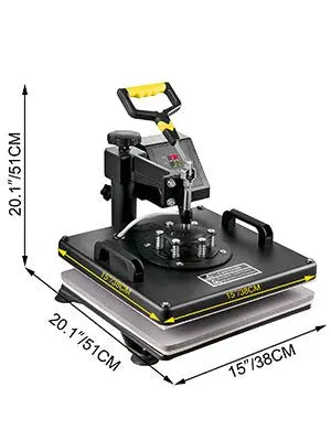 SucceBuy Combo Heat Press Machine 5/6/8 in 1 30*38CM 38*38CM Muntifunctional Sublimation Printer Transfer Mug Hat Plate T-Shirt Ai-TechWorld