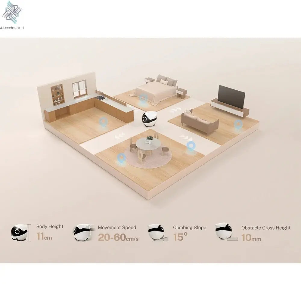 Companion Robot 2K Camera – Intelligent Remote Monitoring for Pets & Baby - Ai - TechWorld