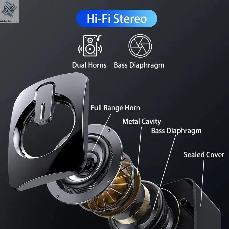 Computer Speakers PC Sound Box HIFI Stereo Microphone USB Wired Caixa De Som with LED Light For Desktop Computer Ai-TechWorld 