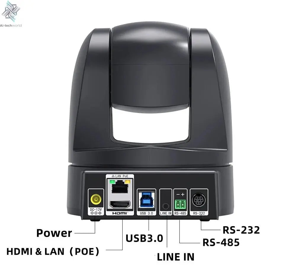 Conference Camera PTZ Video 4K/1080P AI Tracking 30/60fps USB3.0 HDMI LAN POE/USB 20/10X For Educate Live Business Meet Medicine - Ai - TechWorld