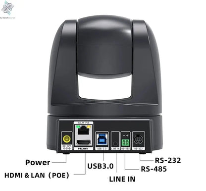 Conference Camera PTZ Video 4K/1080P AI Tracking 30/60fps USB3.0 HDMI LAN POE/USB 20/10X For Educate Live Business Meet Medicine - Ai - TechWorld