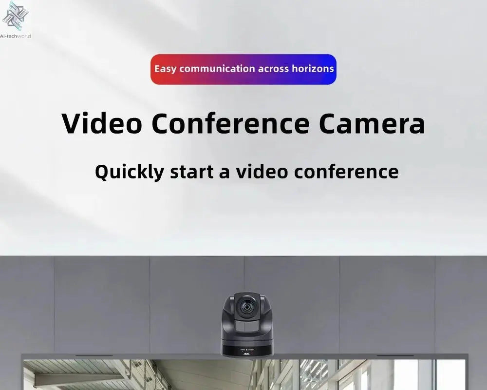 Conference Camera PTZ Video 4K/1080P AI Tracking 30/60fps USB3.0 HDMI LAN POE/USB 20/10X For Educate Live Business Meet Medicine - Ai - TechWorld