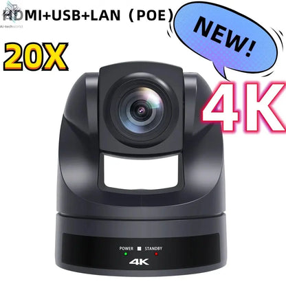 Conference Camera PTZ Video 4K/1080P AI Tracking 30/60fps USB3.0 HDMI LAN POE/USB 20/10X For Educate Live Business Meet Medicine - Ai - TechWorld