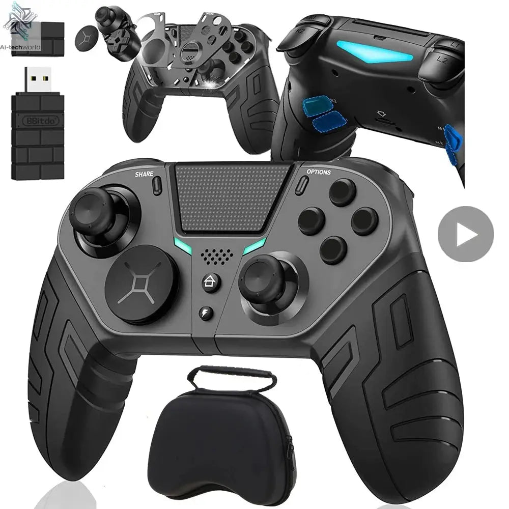 Controller For PS4 PS3 PS Playstation 4 3 PC Control Wireless Bluetooth Mobile Android TV Gamepad Gaming Game Pad Joystick Phone Ai-TechWorld 