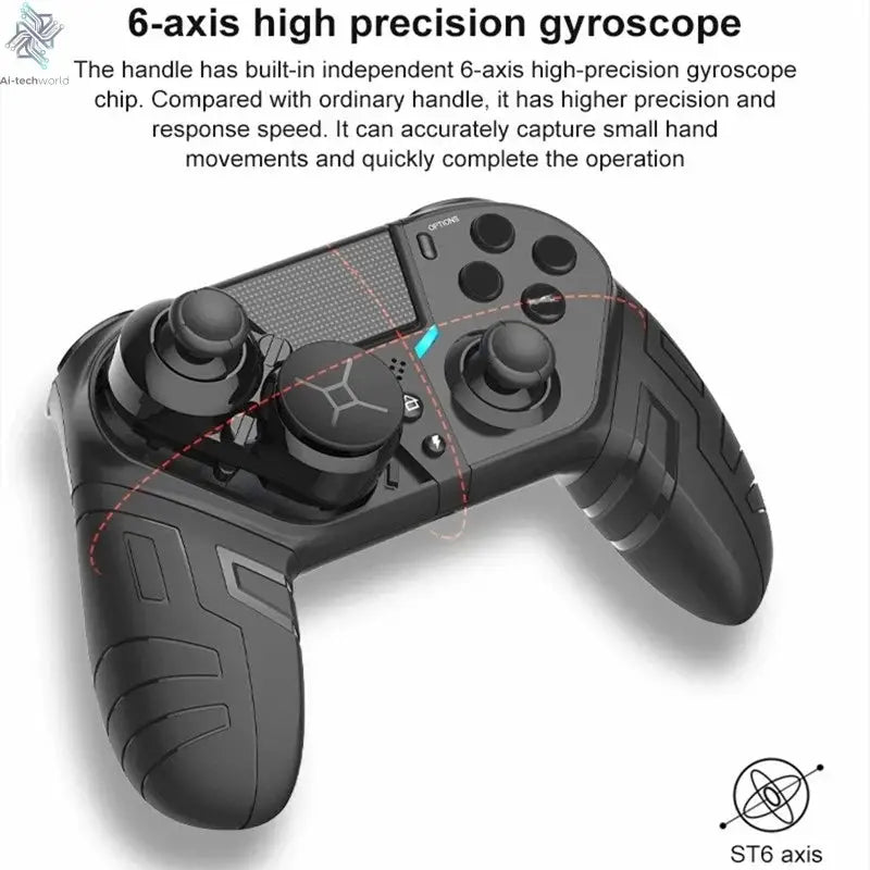 Controller For PS4 PS3 PS Playstation 4 3 PC Control Wireless Bluetooth Mobile Android TV Gamepad Gaming Game Pad Joystick Phone Ai-TechWorld 