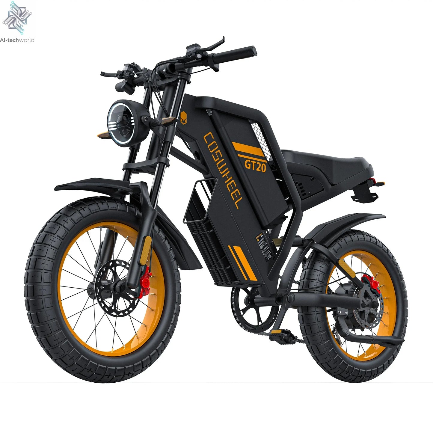 Coswheel Electric bike for Adult 2000W 60V Off-Road Motorcycle Mountain Bikes 20Inch Electric bike Fatbike Motorcycles ebike Ai-TechWorld 