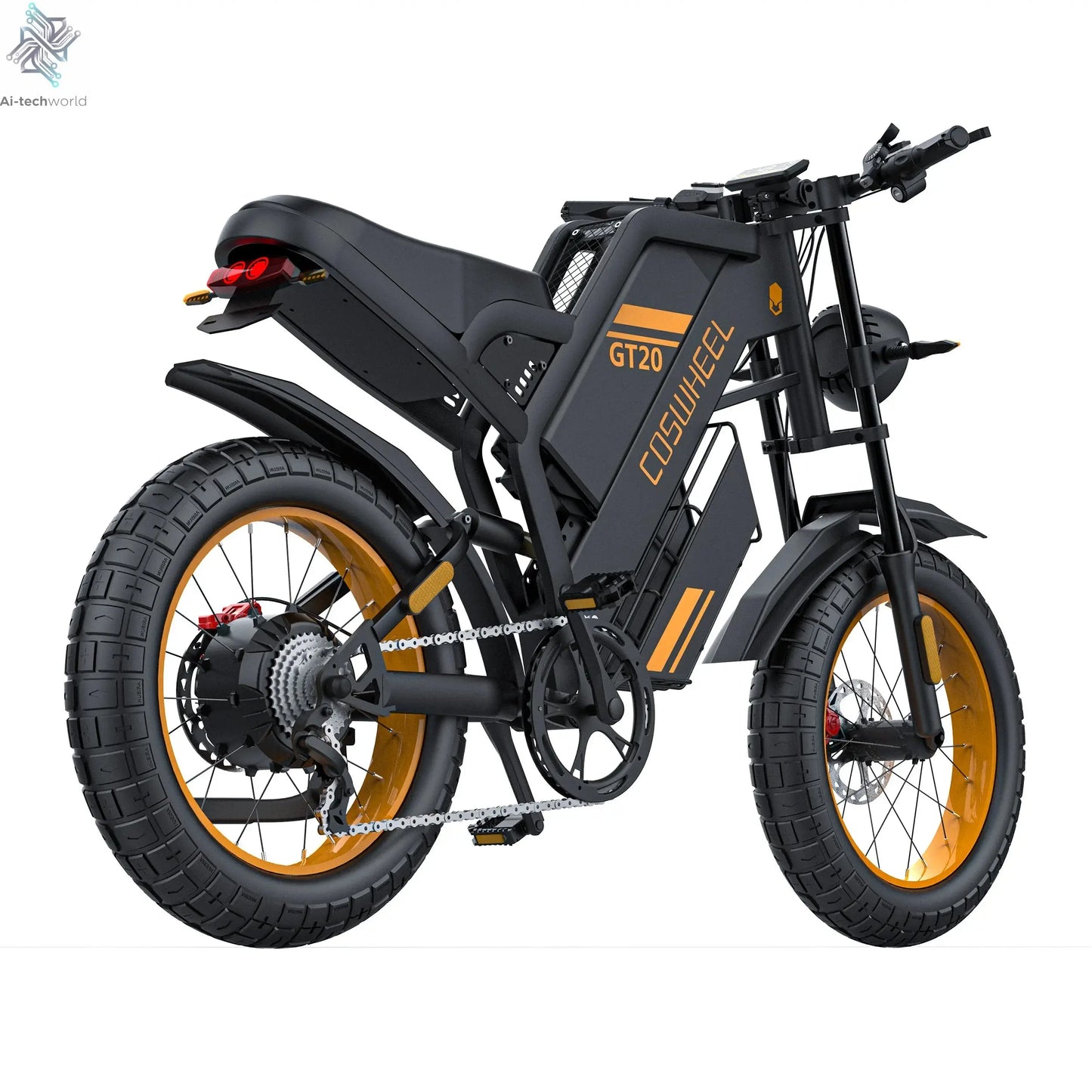 Coswheel Electric bike for Adult 2000W 60V Off-Road Motorcycle Mountain Bikes 20Inch Electric bike Fatbike Motorcycles ebike Ai-TechWorld 