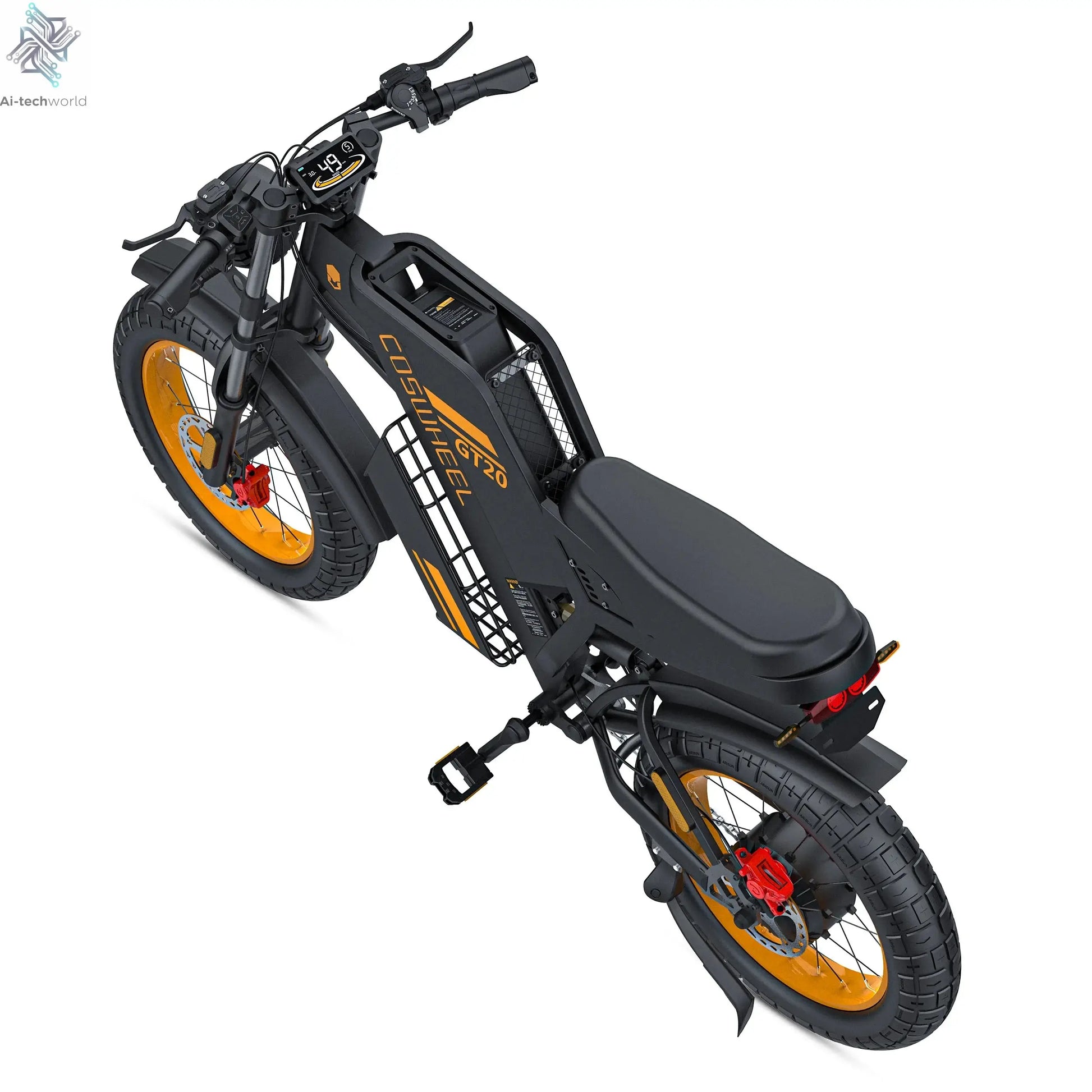 Coswheel Electric bike for Adult 2000W 60V Off-Road Motorcycle Mountain Bikes 20Inch Electric bike Fatbike Motorcycles ebike Ai-TechWorld 
