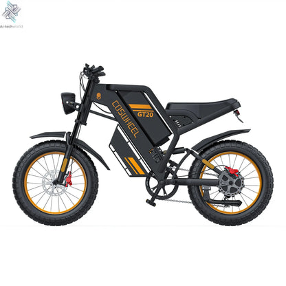 Coswheel Electric bike for Adult 2000W 60V Off-Road Motorcycle Mountain Bikes 20Inch Electric bike Fatbike Motorcycles ebike Ai-TechWorld 