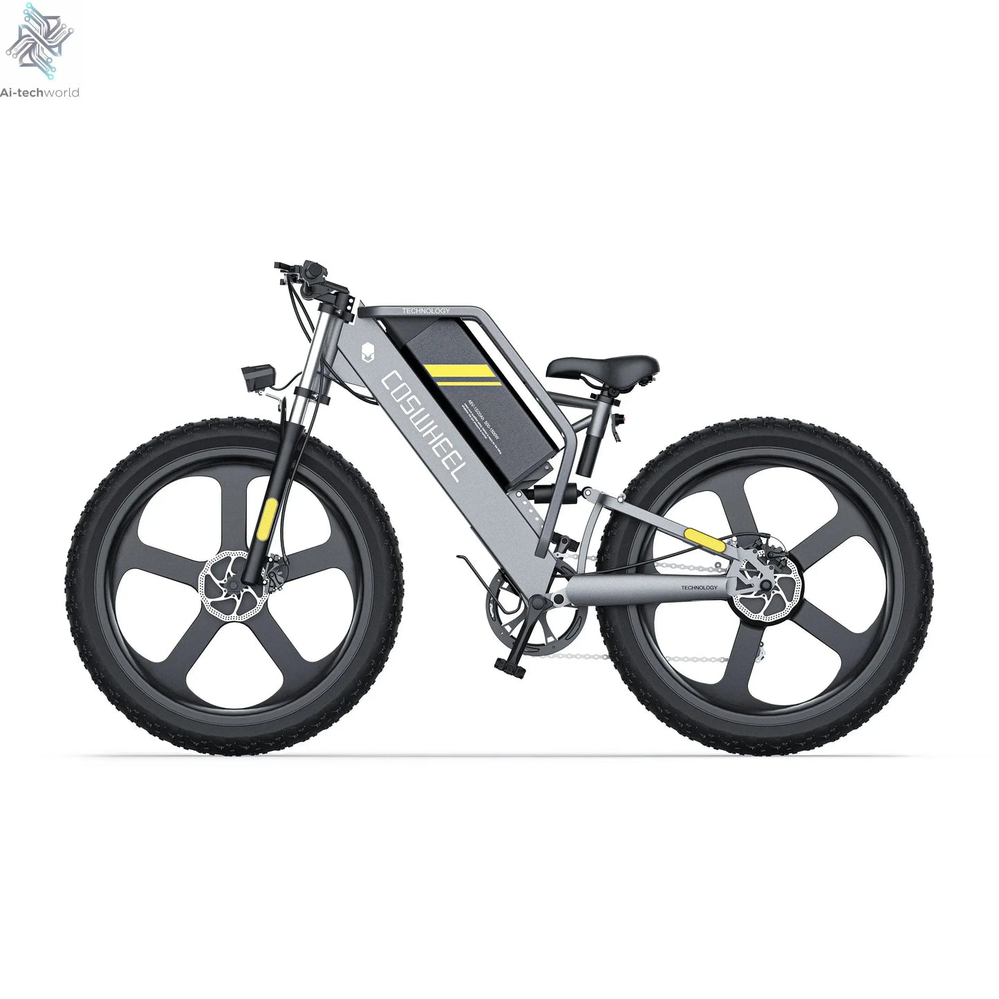 Coswheel T26 adult E-bike 500W 48V20Ah battery commute Electric Bike,26-inch Fat Tire E-Mountain bike Ai-TechWorld 