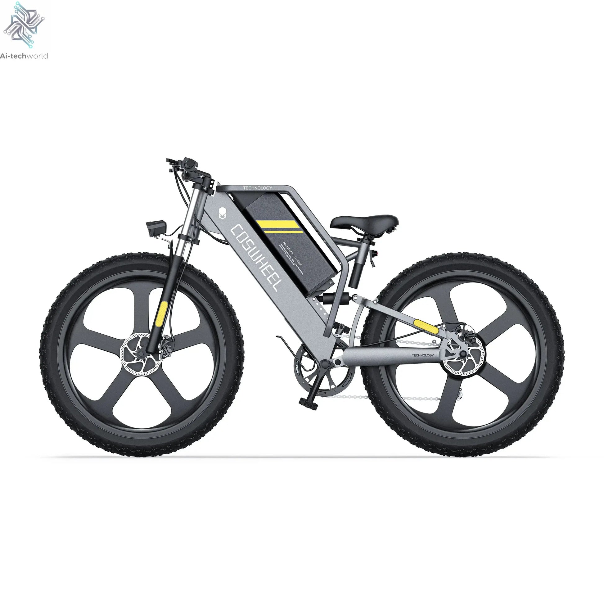 Coswheel T26 adult E-bike 500W 48V20Ah battery commute Electric Bike,26-inch Fat Tire E-Mountain bike Ai-TechWorld 